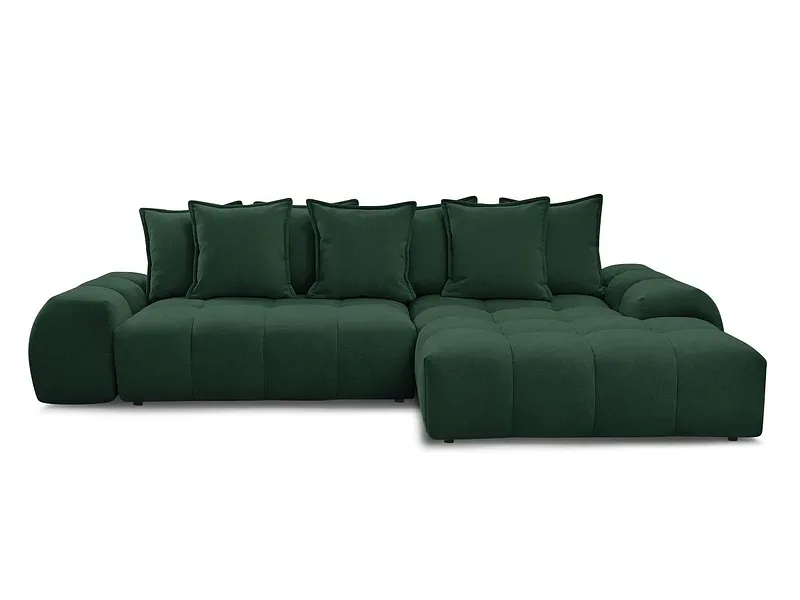 Ecksofa BOBOCHIC EVEREST Stoff mit Textur grün