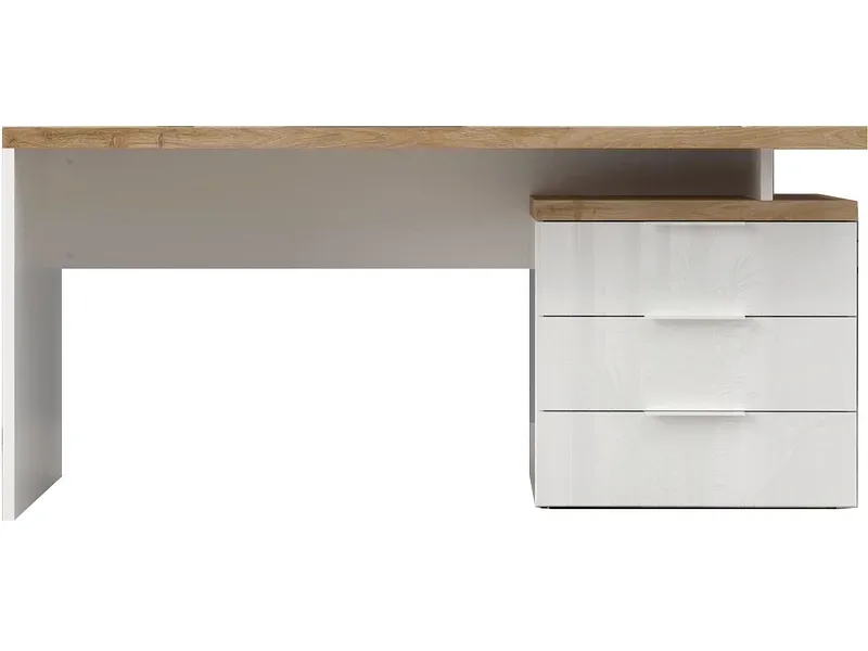 Schreibtisch EASY OFFICE 75x160x75cm weiss lackiert