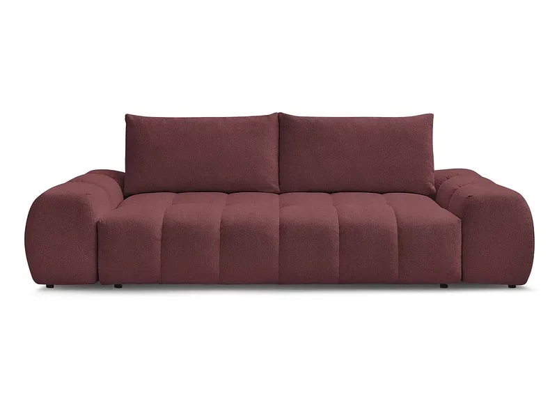 3er Sofa BOBOCHIC EVEREST Stoff chiniert rot