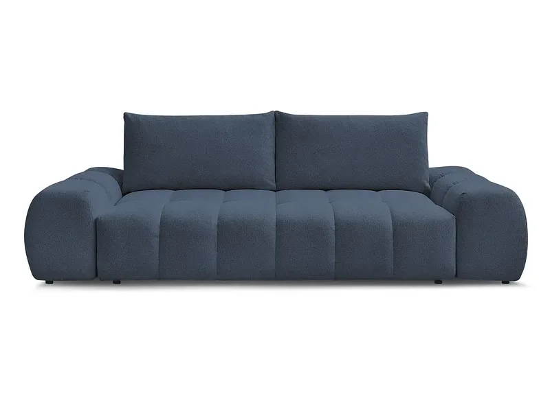 3er Sofa BOBOCHIC EVEREST Stoff chiniert dunkelblau