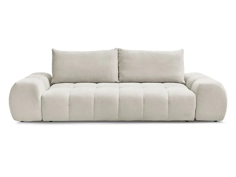 3er Sofa BOBOCHIC EVEREST Stoff mit Textur beige