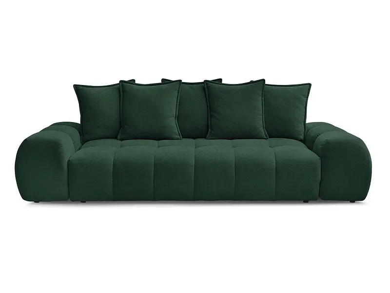 3er Sofa BOBOCHIC EVEREST Stoff mit Textur grün