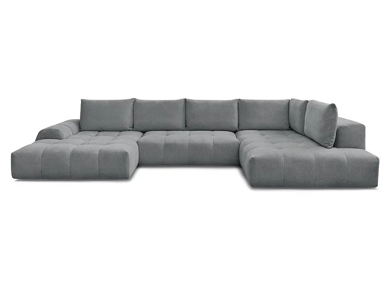 Wohnlandschaft BOBOCHIC EVEREST Stoff chiniert dunkelgrau