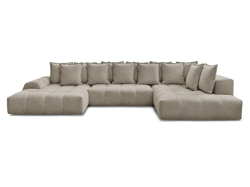 Wohnlandschaft BOBOCHIC EVEREST Stoff chiniert taupe