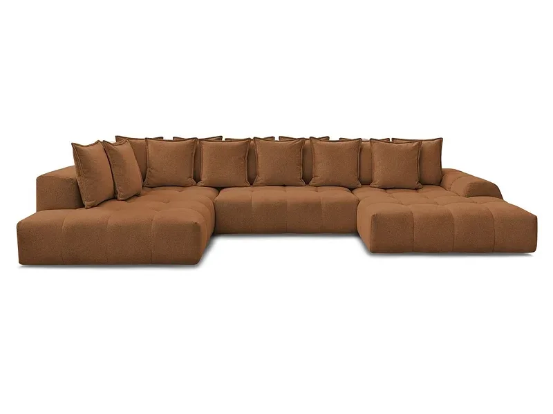 Wohnlandschaft BOBOCHIC EVEREST Stoff chiniert orange