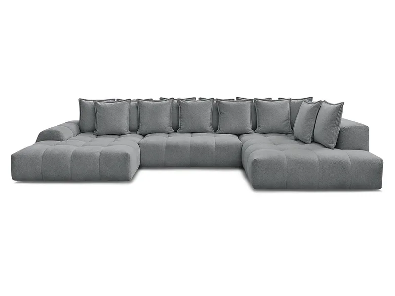 Wohnlandschaft BOBOCHIC EVEREST Stoff chiniert dunkelgrau