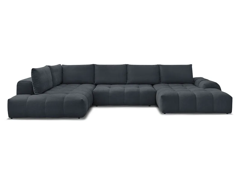 Wohnlandschaft BOBOCHIC EVEREST Stoff mit Textur dunkelblau