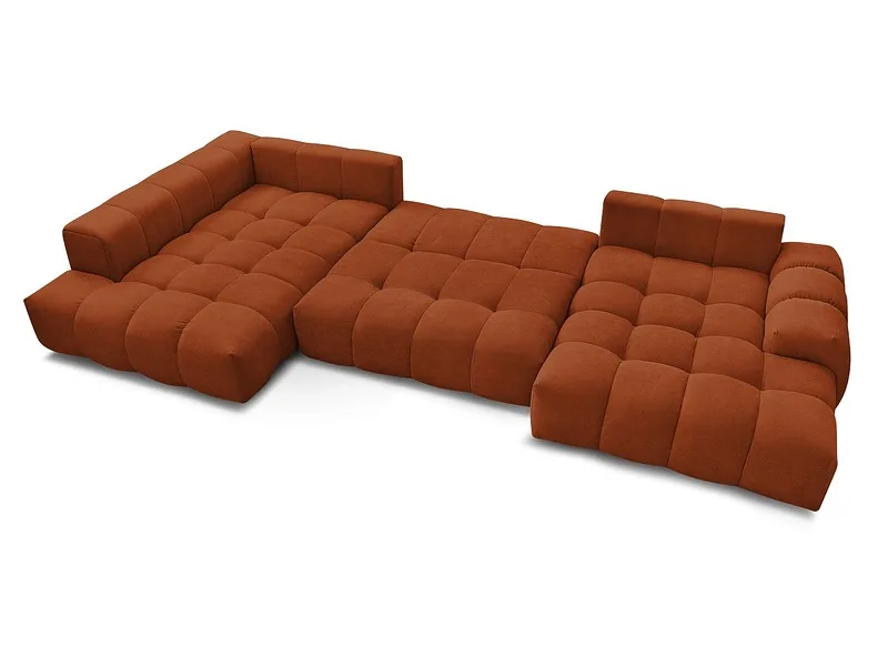 Wohnlandschaft BOBOCHIC EVEREST Stoff mit Textur orange