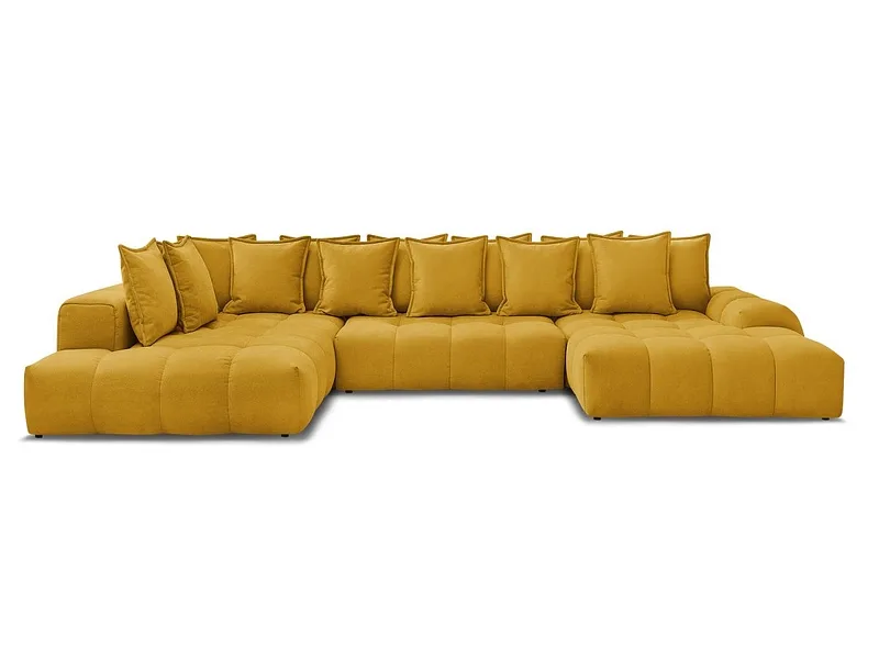 Wohnlandschaft BOBOCHIC EVEREST Stoff mit Textur gelb