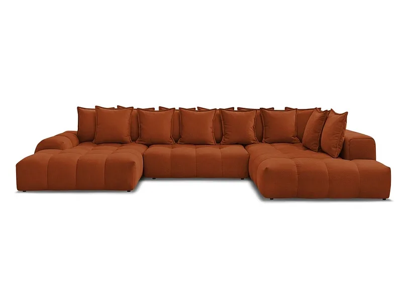 Wohnlandschaft BOBOCHIC EVEREST Stoff mit Textur orange