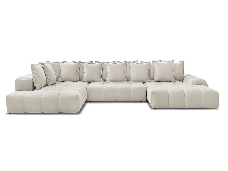 Wohnlandschaft BOBOCHIC EVEREST Stoff mit Textur beige