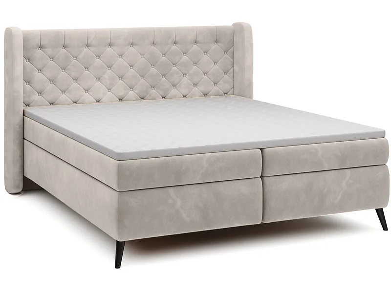 Boxspringbett WERNIGHT MADISON beige 160x200cm flexibel