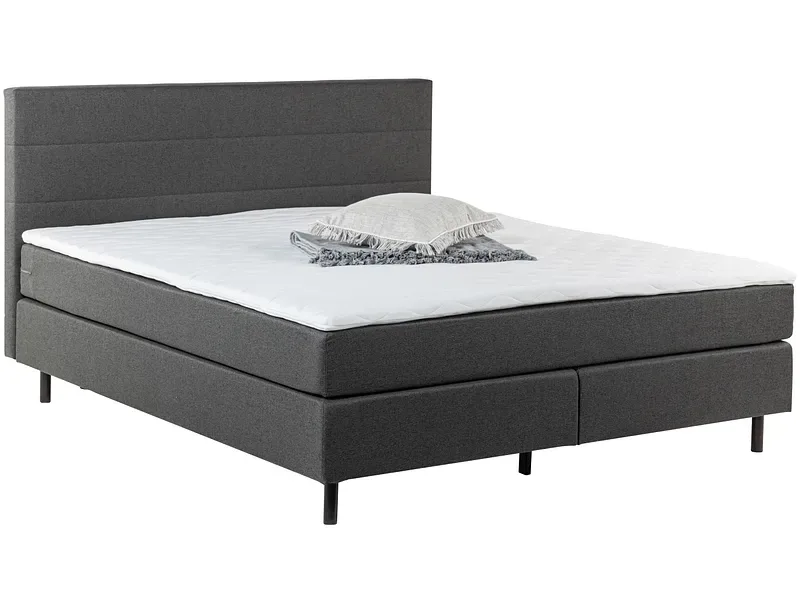 Boxspringbett ROOKIE anthrazit 160x200cm flexibel