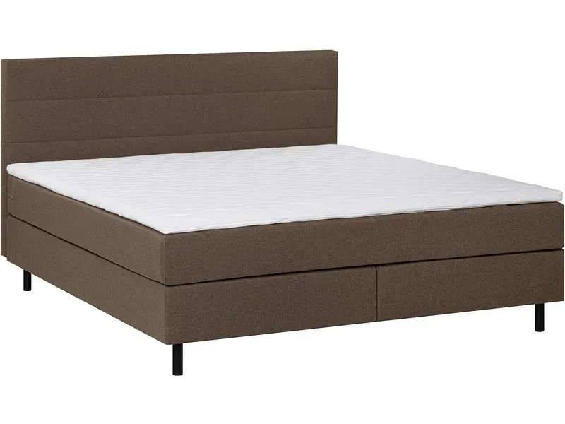 Boxspringbett ROOKIE braun 160x200cm flexibel