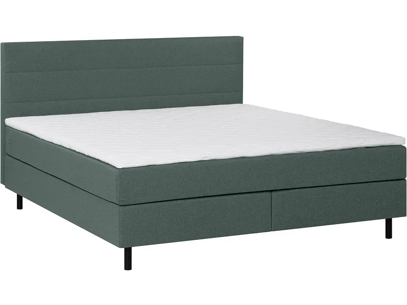 Boxspringbett ROOKIE grün 160x200cm flexibel