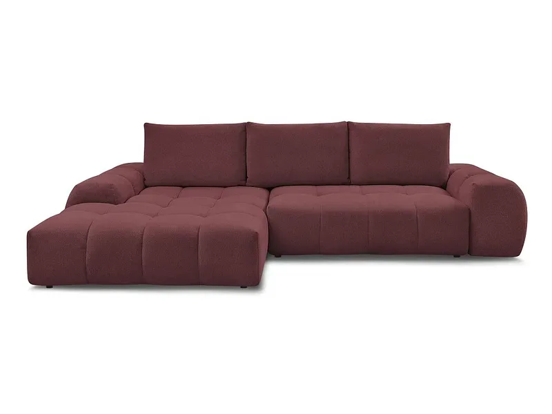 Ecksofa BOBOCHIC EVEREST Stoff chiniert rot