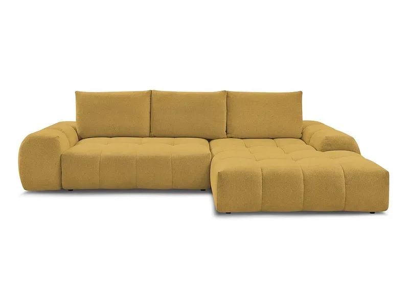 Ecksofa BOBOCHIC EVEREST Stoff chiniert gelb