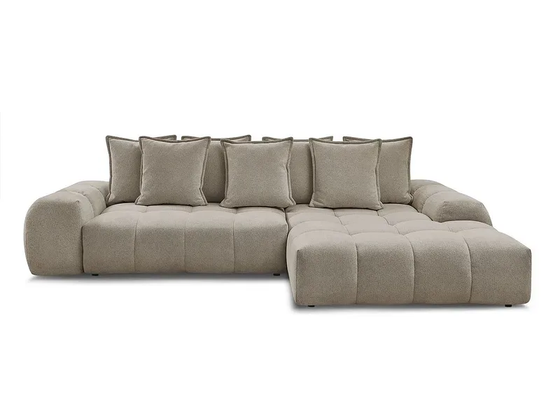 Ecksofa BOBOCHIC EVEREST Stoff chiniert taupe