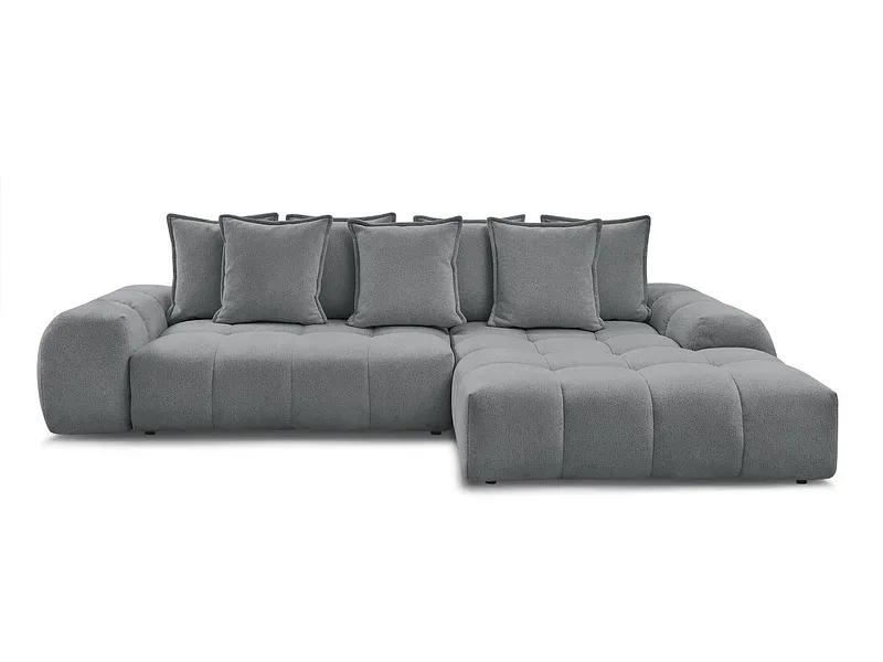 Ecksofa BOBOCHIC EVEREST Stoff chiniert dunkelgrau