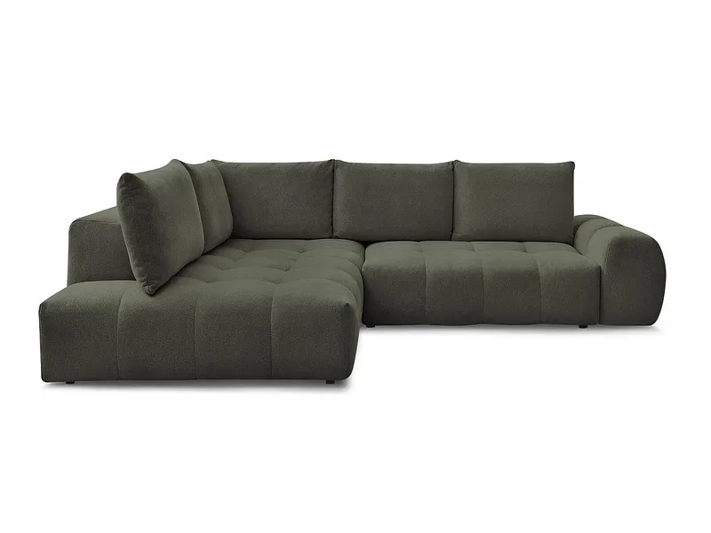 Ecksofa BOBOCHIC EVEREST Stoff chiniert grün