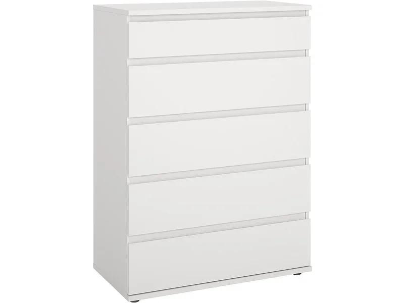 Kommode NOVA 5 Schubladen 40x76.8x106.6cm weiss matt