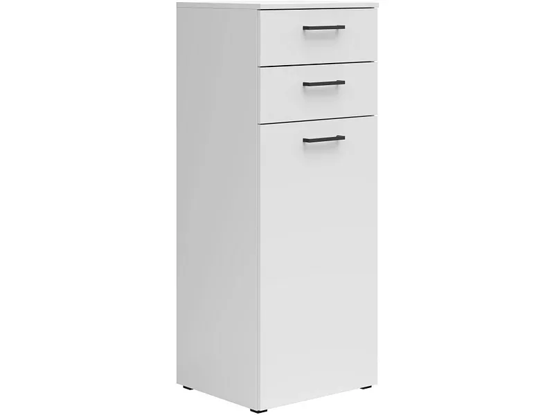 Kommode Multistauraum Weiss , 45/115/40 cm , 2 Schublade(n) 