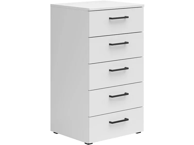 Kommode Multistauraum Weiss , 45/83/40 cm , 5 Schublade(n) 
