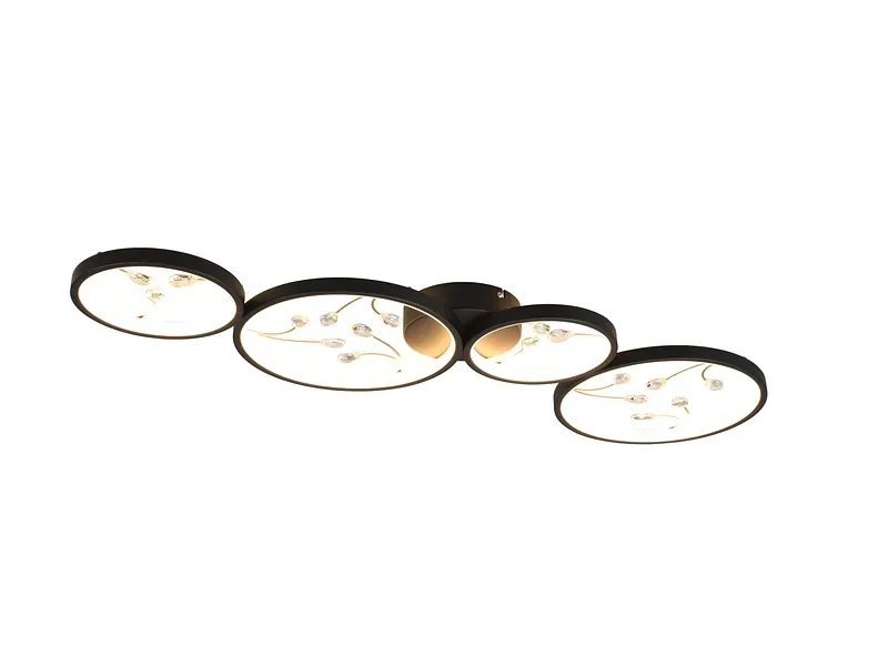 Deckenlampe LED GROOVY variable Intensität 95.5cm 37W goldfarben