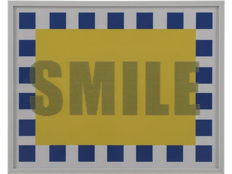 Leinwand bedruckt SMILE 1 Stück mehrfarbig 50x40x2.2cm