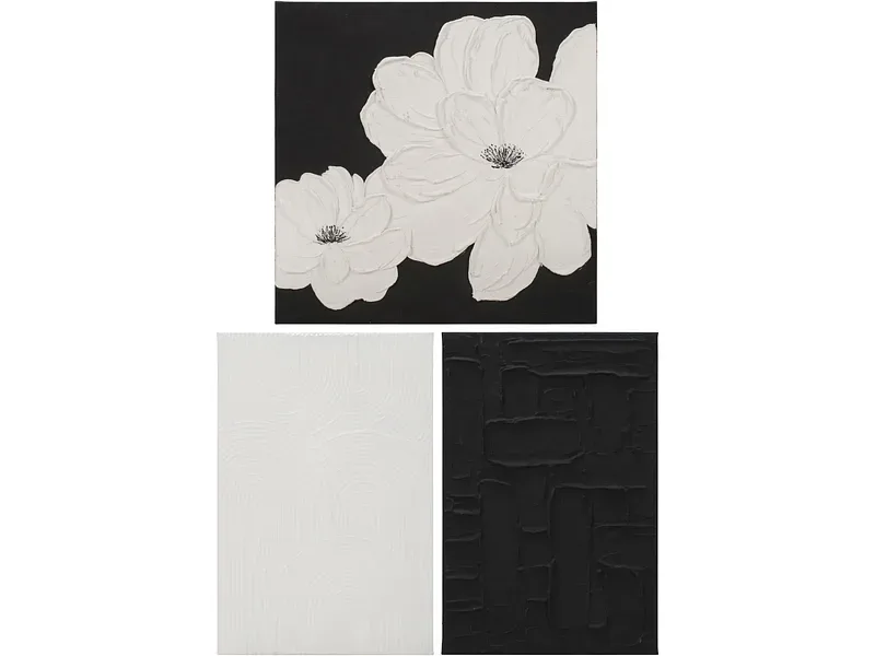 Ölgemälde auf Leinwand VELOTTA 3-teilig mehrfarbig 140x60x3.5cm