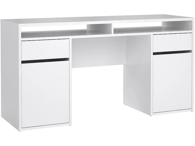Schreibtisch SCHOOL 48.2x149x77.4cm weiss glänzend