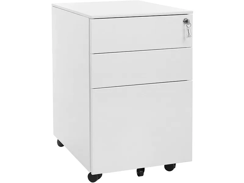 Schubladenelement SONGMICS VADIM 3 Schubladen weiss