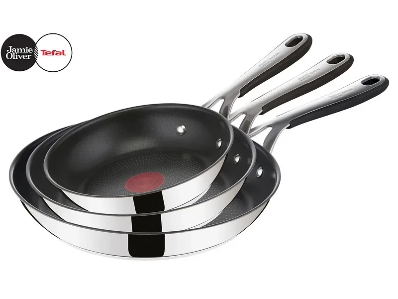 Kochset KITCHEN ESSENTIALS JAMIE OLIVER TEFAL 3 Stück polypropylen Silber