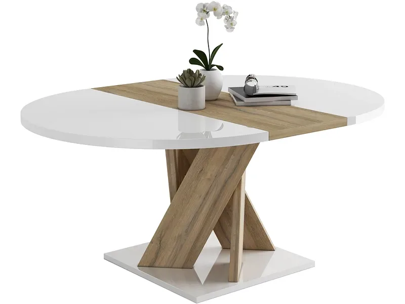 CIANN Tisch ausziehbar CASTEL 130-175x130x76cm eiche