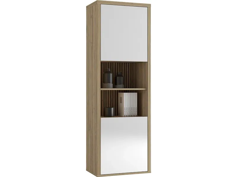 Vitrine CIANN CASTEL 64x40x192cm 6 Fächer eiche