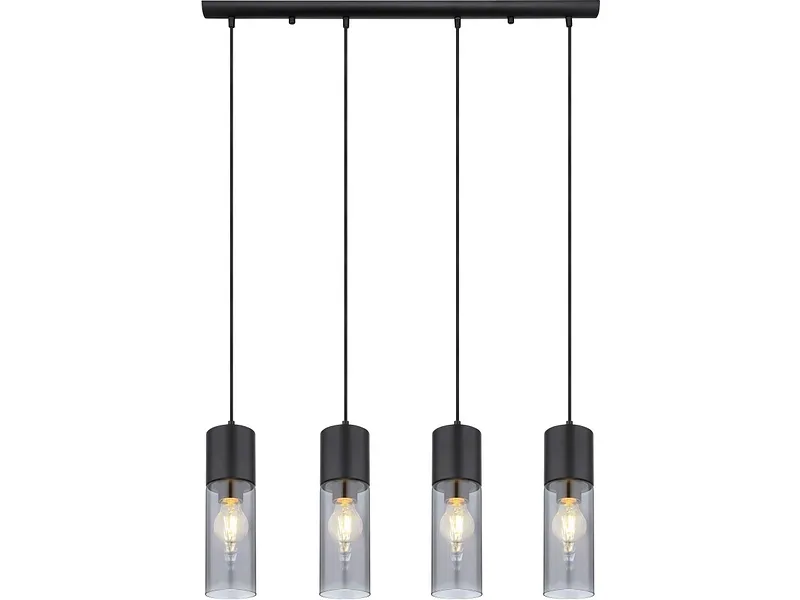 Hängelampe ANNIKA 80x156cm 25W schwarz