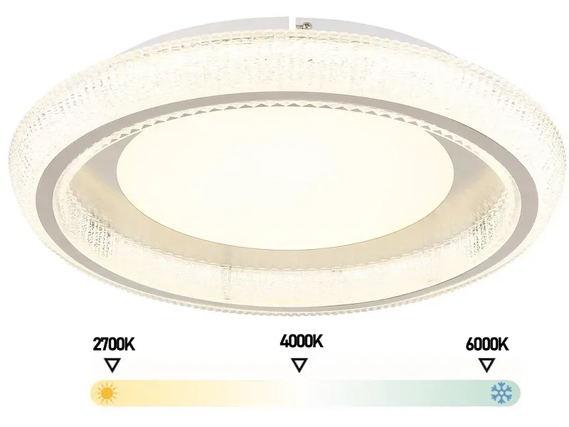 Deckenlampe SHARPER 50cm 45W weiss