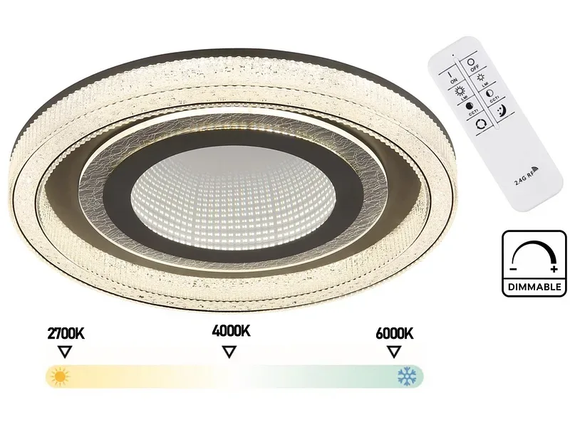 Deckenlampe LED ALSUNA variable Intensität 48cm 48W weiss
