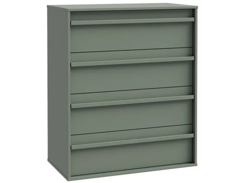 Kommode CANCHOA 4 Schubladen 42x78.4x94.4cm grün dekor