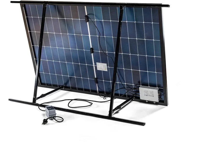 SUNNYPLUG Set mit 3 Solarkits HomeFlex Schwarz