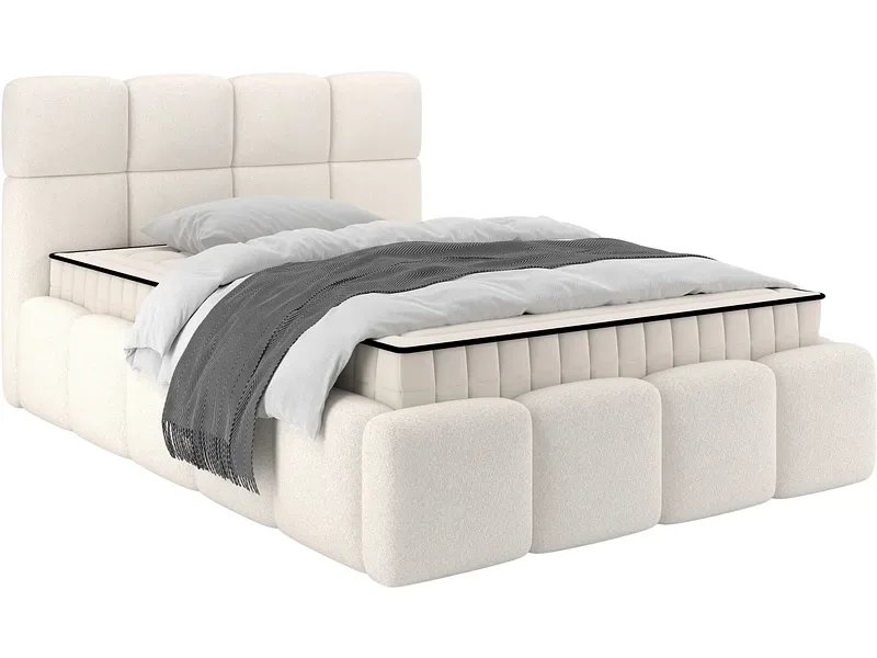 Kastenbett CLOUDY 140x200cm beige