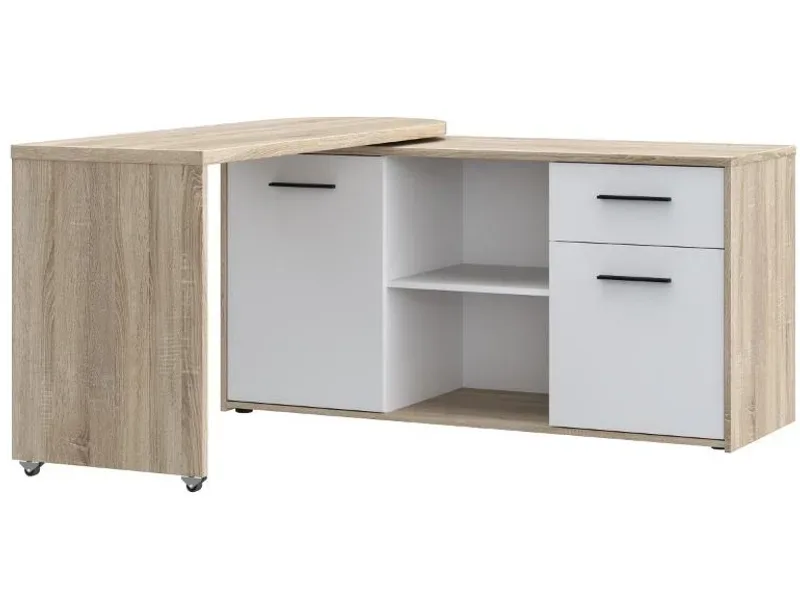 Eckschreibtisch ALIKLIA 50x144x74.1cm weiss