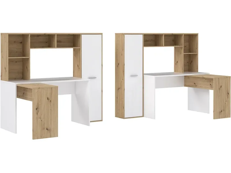 Eckschreibtisch ERIADU 116x173x152cm artisan eiche