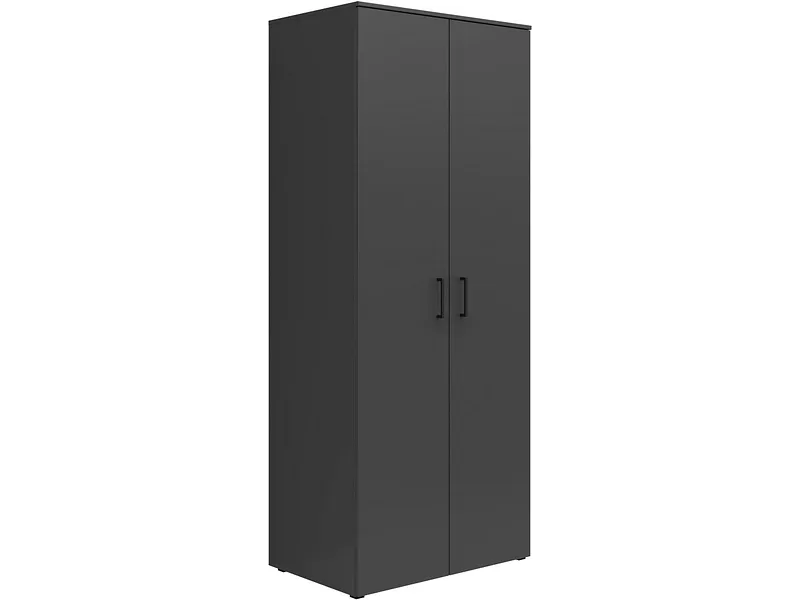 Schrank Multistauraum Grapitfarben 80/195/52 cm Graphitfarben 