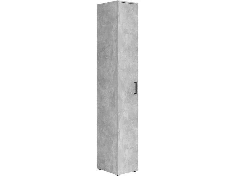 Schrank Multistauraum Betonoptik 30/195/40 cm Grau 