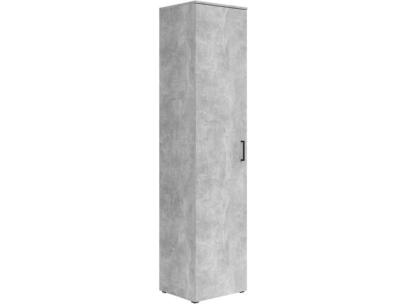 Schrank Multistauraum Betonoptik 45/195/40 cm Grau 