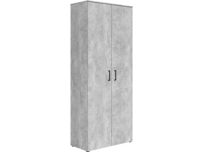 Schrank Multistauraum Betonoptik 80/195/40 cm Grau 