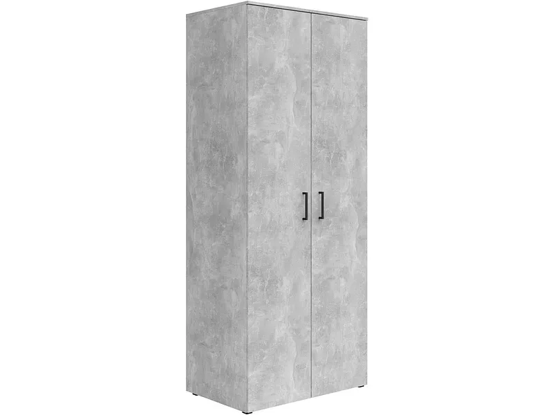 Schrank Multistauraum Betonoptik 80/195/52 cm Grau 