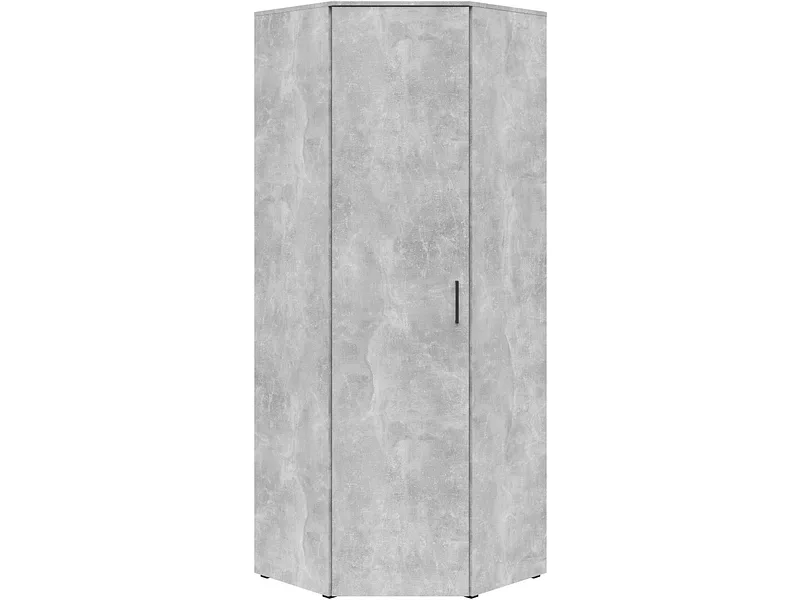 Eckschrank Multistauraum Betonoptik Grau 