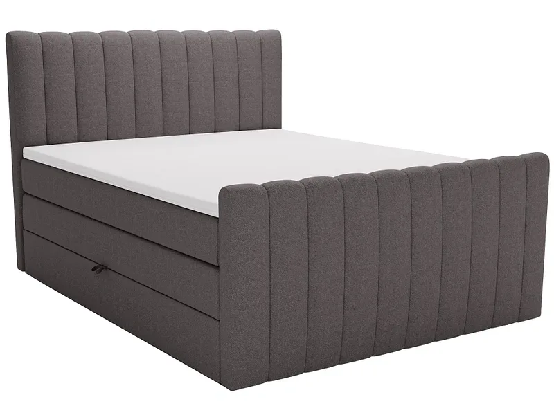 Boxspringbett WINTER anthrazit 160x200cm flexibel